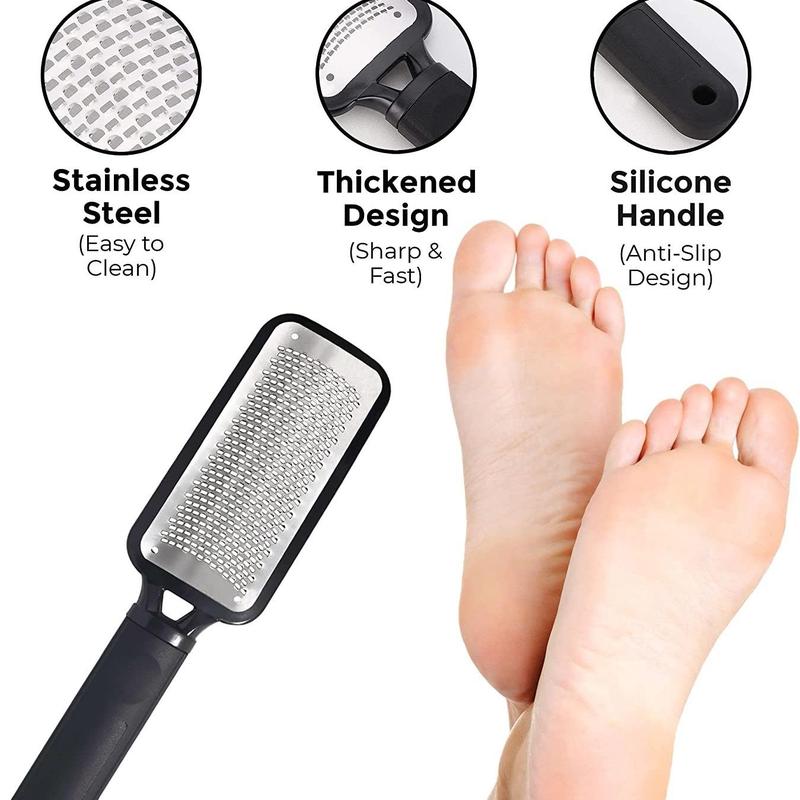 Portable Foot File, Handheld Thickened Design Callus Remover, Exfoliating Foot Care Tool