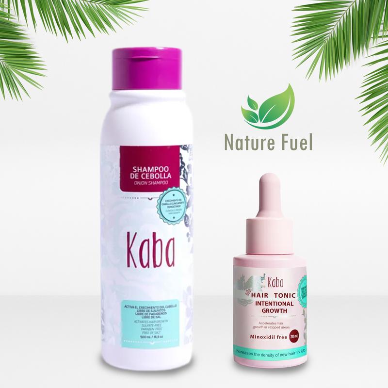 KABA Intensive Growth Hair Tonic Natural Hair Growth and Thickness Stimulant Reduces Hair loss and Strengthens Hair Flower Haircare