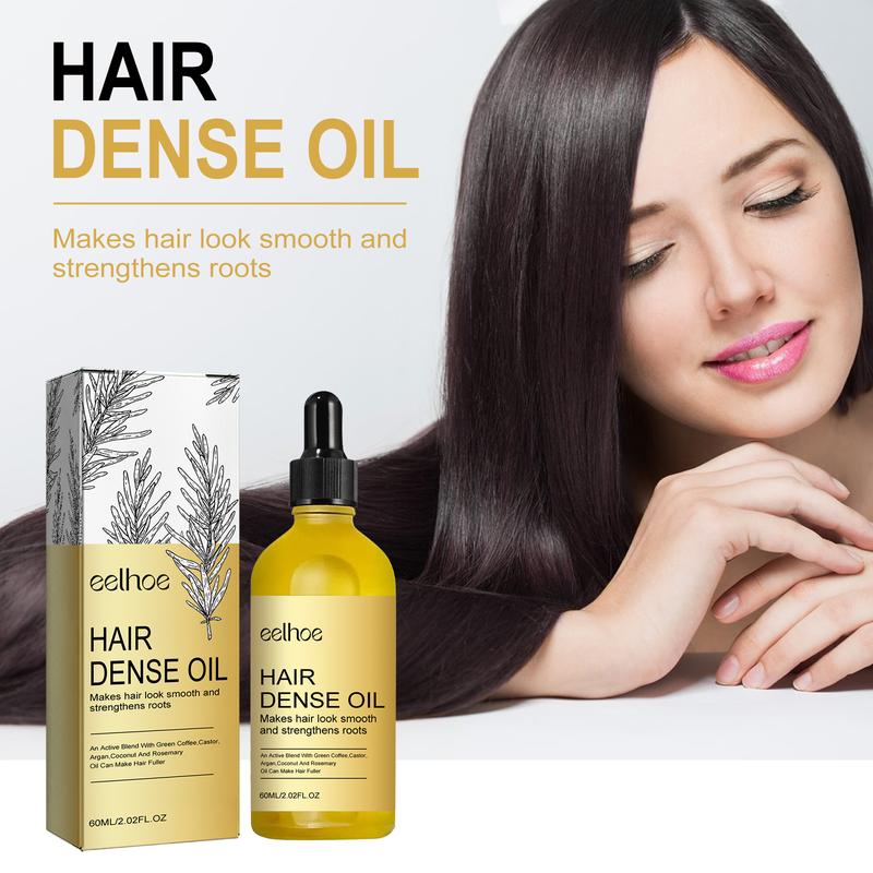 New packaging Rosemary Dense Hair Essential Oil, 2fl.oz Helps Thicken and Strengthen Hair, Relieves Damaged and Dryness, Smoothing and Moisturizing Comfort Hair Care Oil Personal Hair Care Products