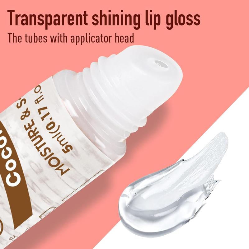 60 Pack Lip Gloss Set, Lip Oil for Dry Cracked Lips Moisturizing Hydrating Nourishing with Vitamin E, Clear Lip Gloss Bulk