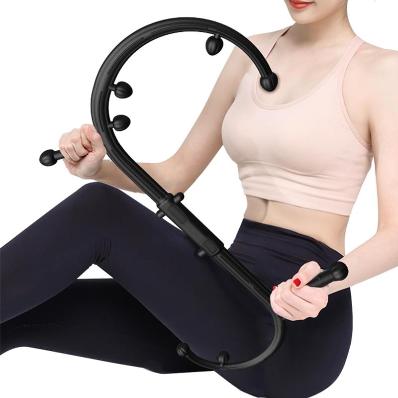 Handheld Back Massager, Trigger Point Self Massage Tool, Manual Massage Tool for Back, Neck, Shoulder and Leg, Muscle Release Tool for Women & Men