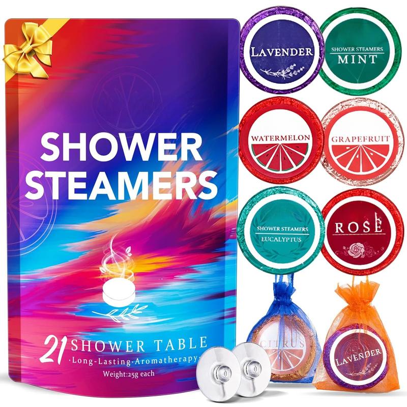 Shower Steamers  - 21s Shower Bombs Birthday Gifts for Women Essential Oil, Nasal, Self Care Spa Gifts for Women, Christmas Gifts for Mom, Stocking Stuffers for Women