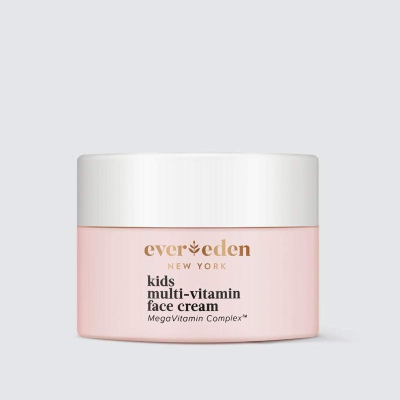 Evereden Kids Multi-Vitamin Face Cream Mini - Safe, Ultra-Moisturizing, Skin Protection with Clean Ingredients - Cool Peach Scent