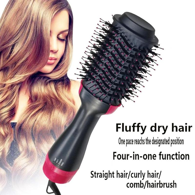 3-speed Temperature Adjustable Hair Dryer Brush, Multifunctional Electric Hair Dryer Brush, Hair Styling Tool for Straight and Curly Hair, Christmas Gift