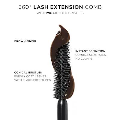 Tartelette Lash Tubing Mascara - Brown, Long-Lasting Wear, Volumizing, Curling, Lengthening - Makeup, Smooth