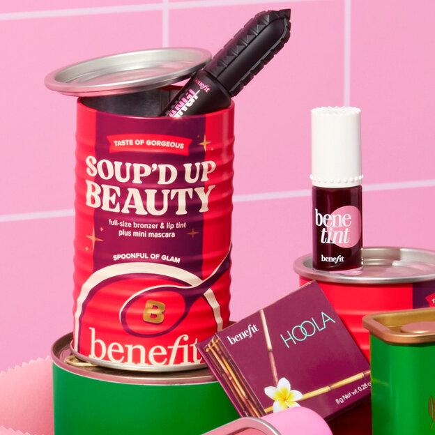 Benefit Cosmetics Soup’d Up Beauty Bronzer, Lip & Cheek Tint, Mascara Holiday Set