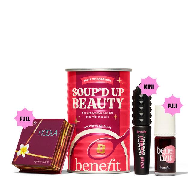 Benefit Cosmetics Soup’d Up Beauty Bronzer, Lip & Cheek Tint, Mascara Holiday Set