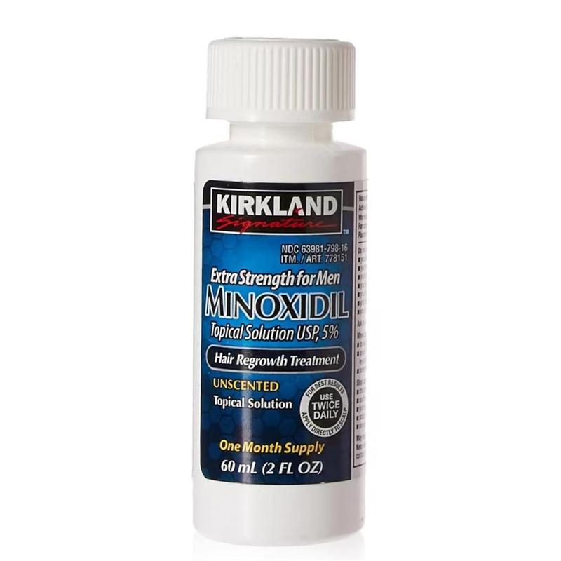 Kirkland Minoxidil 5% Extra Strength 1, 6, 3 Month Supply Men's Hair Growth Hair Care Pack Serum Comfort