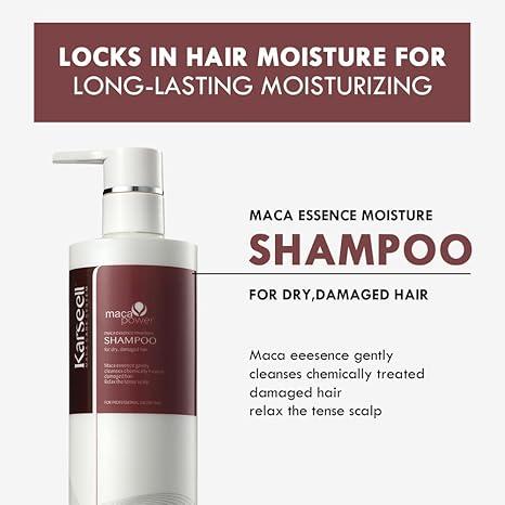 Karseell Argan Oil Shampoo Herbal Extracts Moisturizing Deep Repair Smoothing Shampoo Suitable for All Hair Types 16.9 oz 500 ml