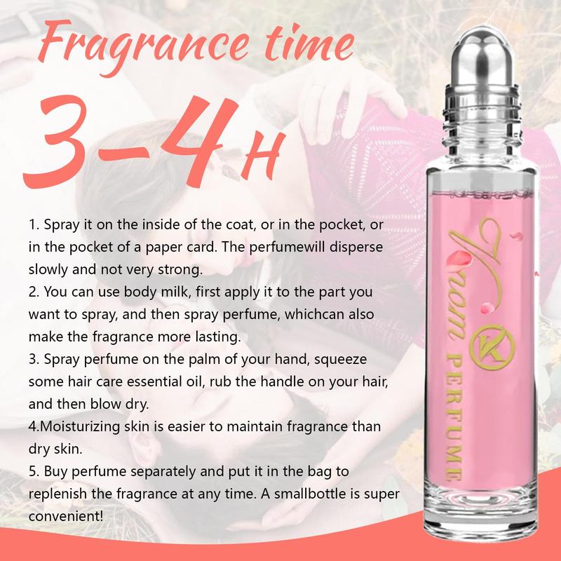 Women's Perfume Oil Set, 4 Counts set Natural Fresh Fragrance, Exquisite Perfume Eau De Toilette, Roller Ball Perfume for Dating and Daily Use, Christmas, Christmas Gift