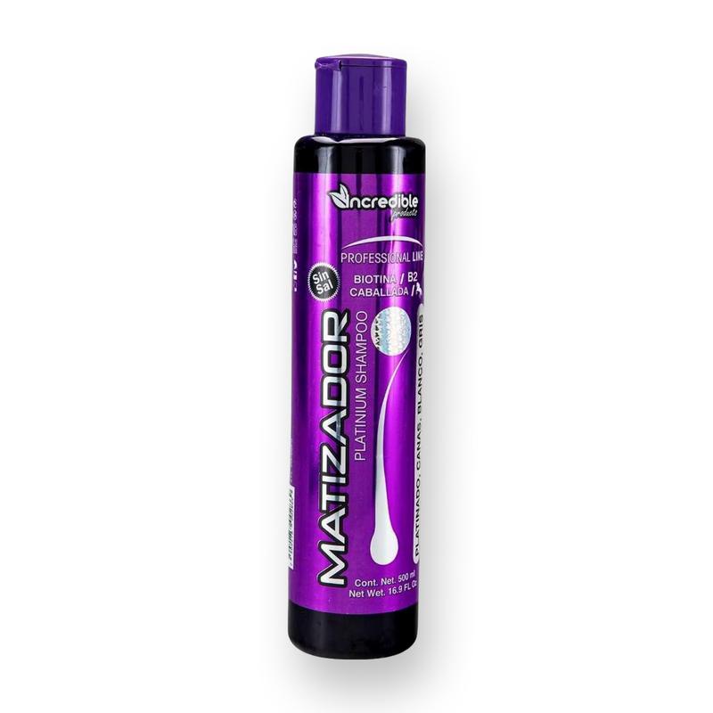 SHAMPOO MATIZADOR Purple Toning Shampoo With Biotin Without Salt Platinum 500ml | Shampoo Matizador Morado Con Biotina Sin Sal Platinado 500ml