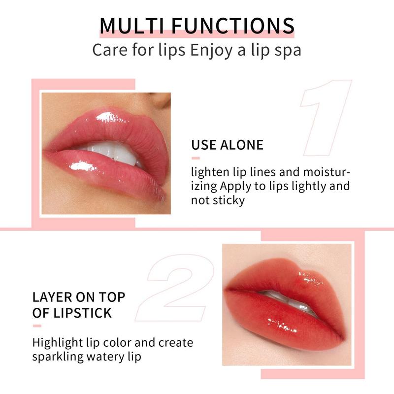 Juicy Lip Gloss, Long-lasting Liquid Lipstick Mirror Surface, Glossy Lip Glaze Stick, Hydrate Lip Moisturizer, Lip Care Gift for Women Daily Use