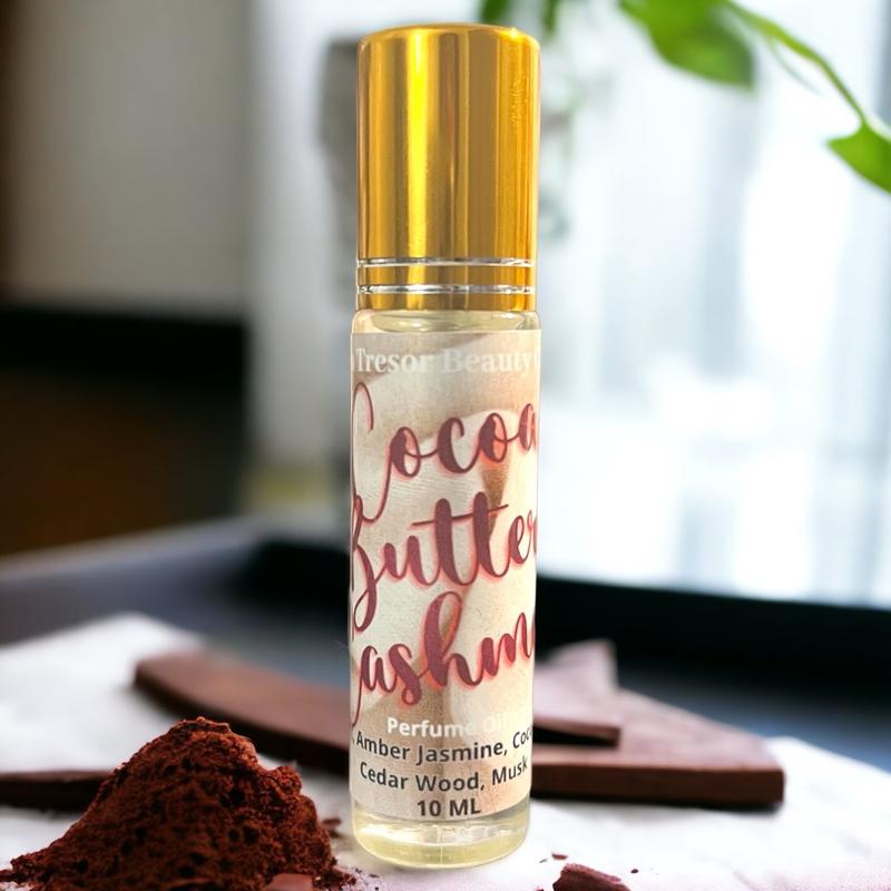 Cocoa butter cashmere body oil roll-on, natural, cruelty free, vegan friendly Women Woody Unisex Scent, Scented, Floral, Vanilla, Jasmine, sandalwood sandalwood perfume