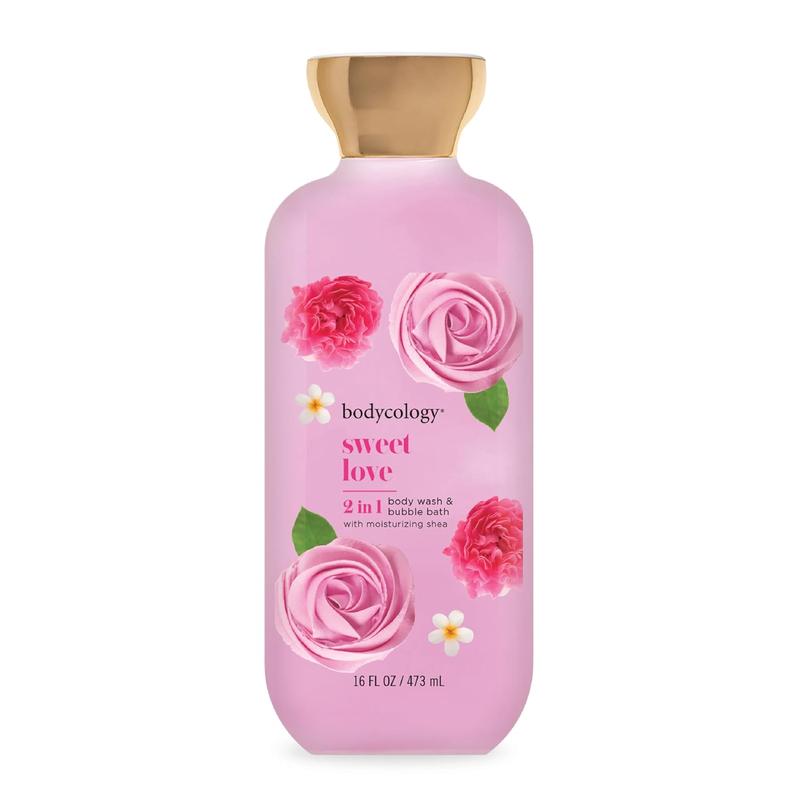 Bodycology 2-in-1 Body Wash & Bubble Bath, Sweet Love, 16 fl oz