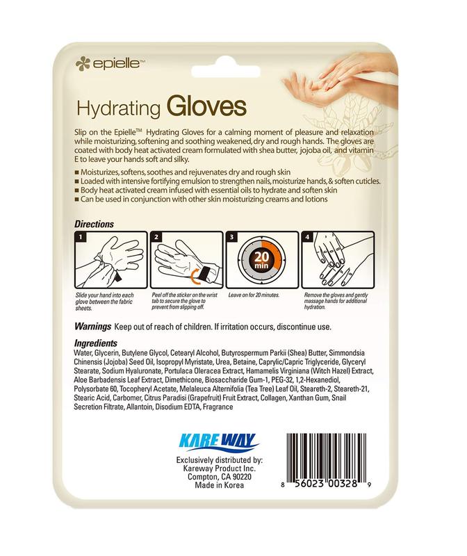 Hydrating Hand Masks (Gloves 6pk) for Dry Hands with Shea Butter, Jojoba Oil, and Vitamin E