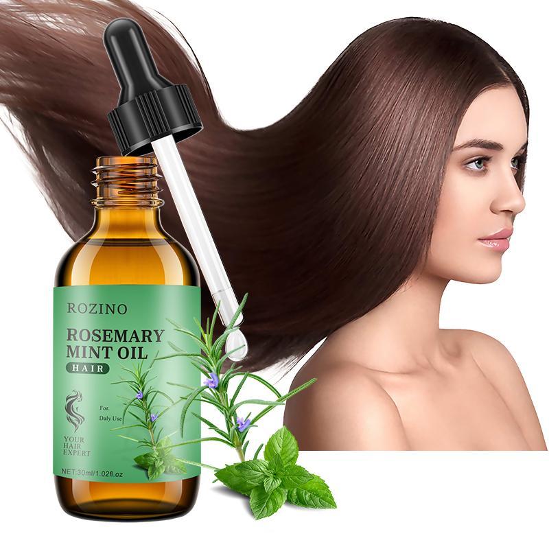 Rosemary Mint Hair Care Oil, Plant Extract Moisturizing Hair Essential Oil, Hair Care Essence Solution Hair Strengthening Serums, Haircare Product Beauty Gift