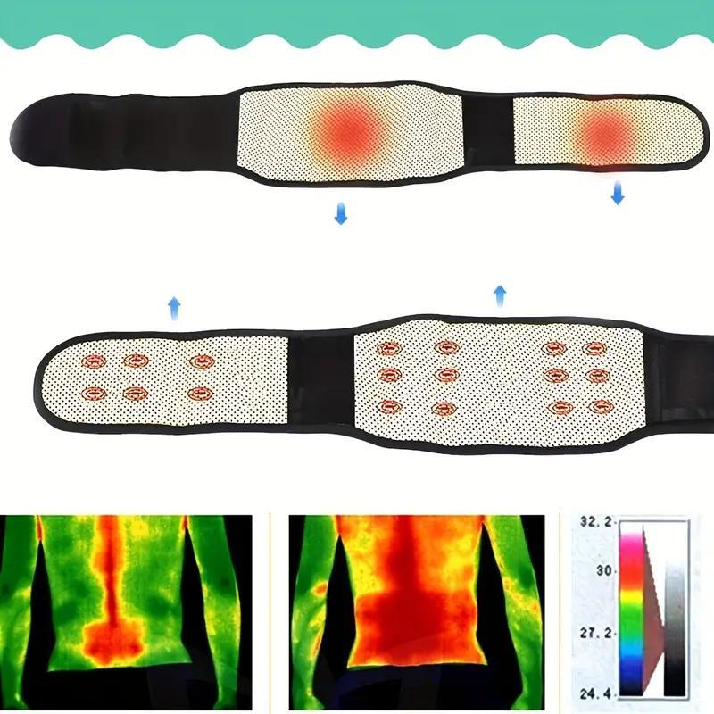 Adjustable Self Heating Massage Belt, Waist & Hip Heat Massage Function Belt, Body Care Tool, Ideal Gift for Winter, Body Care Product for Women and Men, Christmas Gift