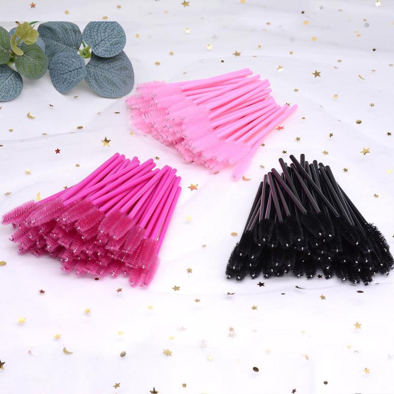 150pcs Mixed Color Eyelash Extension Brush, Disposable Eyelash Brushes, Professional Makeup Tools for Women