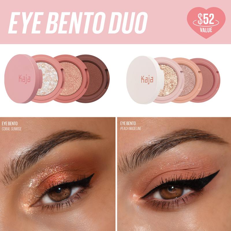 KAJA - Eye Bento Duo | Stacked Eyeshadow Trio Bundle Makeup Cosmetic Makeup Cosmetic