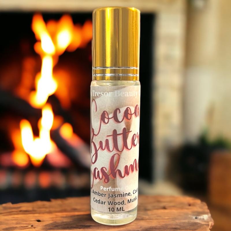 Cocoa butter cashmere body oil roll-on, natural, cruelty free, vegan friendly Women Woody Unisex Scent, Scented, Floral, Vanilla, Jasmine, sandalwood sandalwood perfume