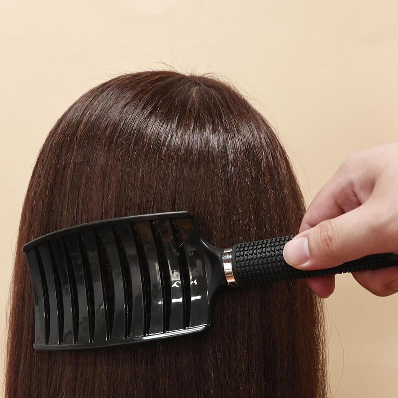 Curly Hair Detangling Brush, Plastic Hairdressing Comb, Heatless Styling Tools