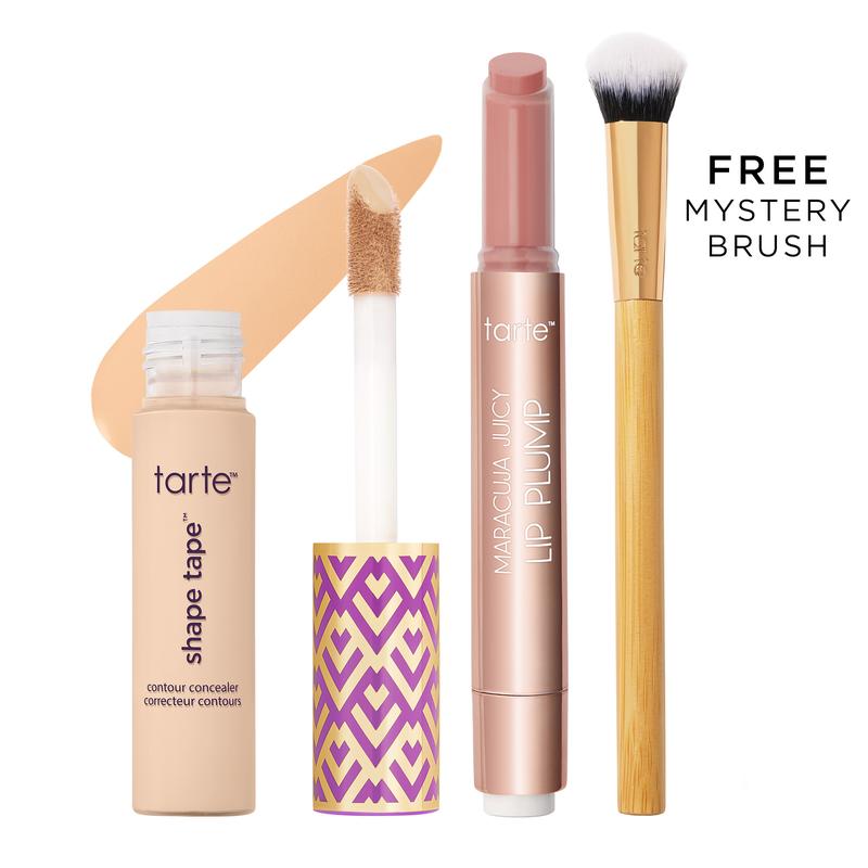 tarte award winners shape tape™ concealer & maracuja juicy lip gloss set