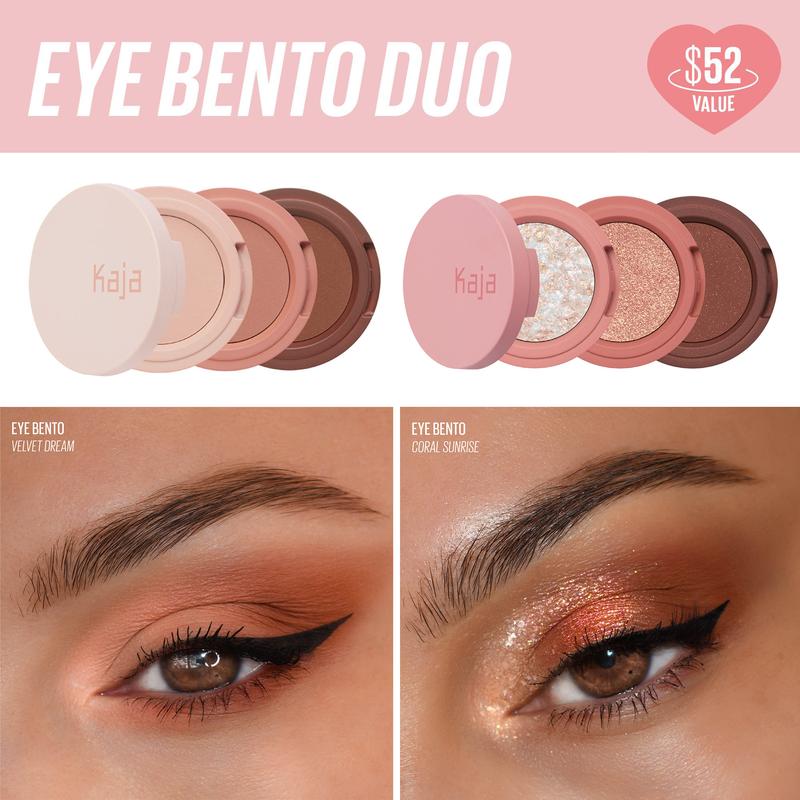 KAJA - Eye Bento Duo | Stacked Eyeshadow Trio Bundle Makeup Cosmetic Makeup Cosmetic