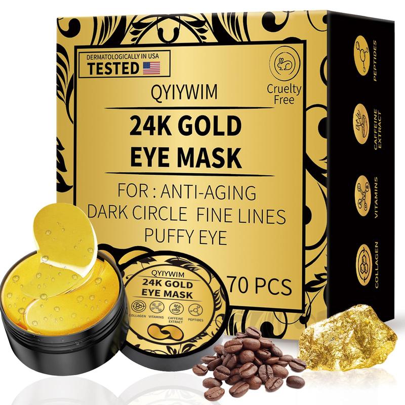 Comfort 70PCS 24K Gold Under Eye Patches - Banish Puffiness!