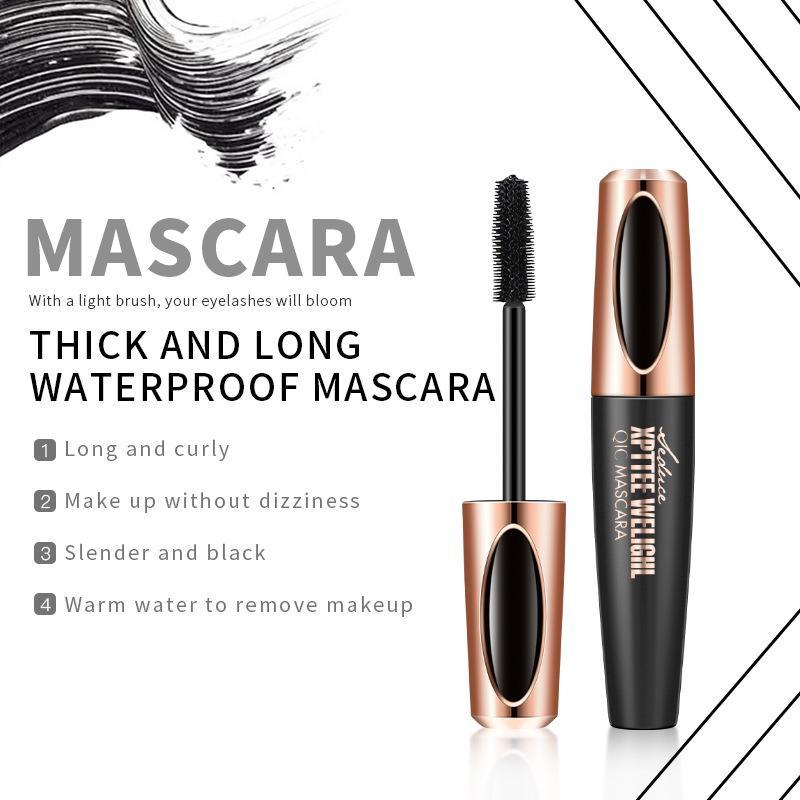 Long Lasting Waterproof Lengthening Mascara, 1 Count Thick and Long Eyelashes Mascara Stick, Eye Enhancement Products for Women