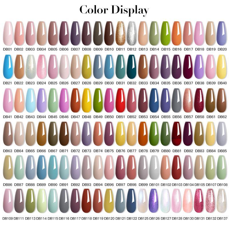 Colorful Gel Nail Polish Set, 6 Counts Glitter Gel Nail Polish, Semi Permanent Vernis Soak Off UV LED Color Gel Glitter Varnish, Nail Polish for Women Nail Art, Christmas Gift