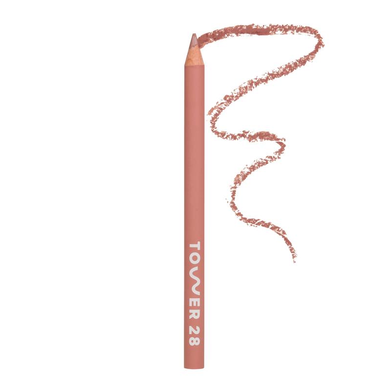 Tower 28 OneLiner Lip Liner + Eyeliner + Cheek Pencil - Creamy, Non-Drying, Matte Liner - Vegan, Clean, Cruelty-Free Lipliner Makeup