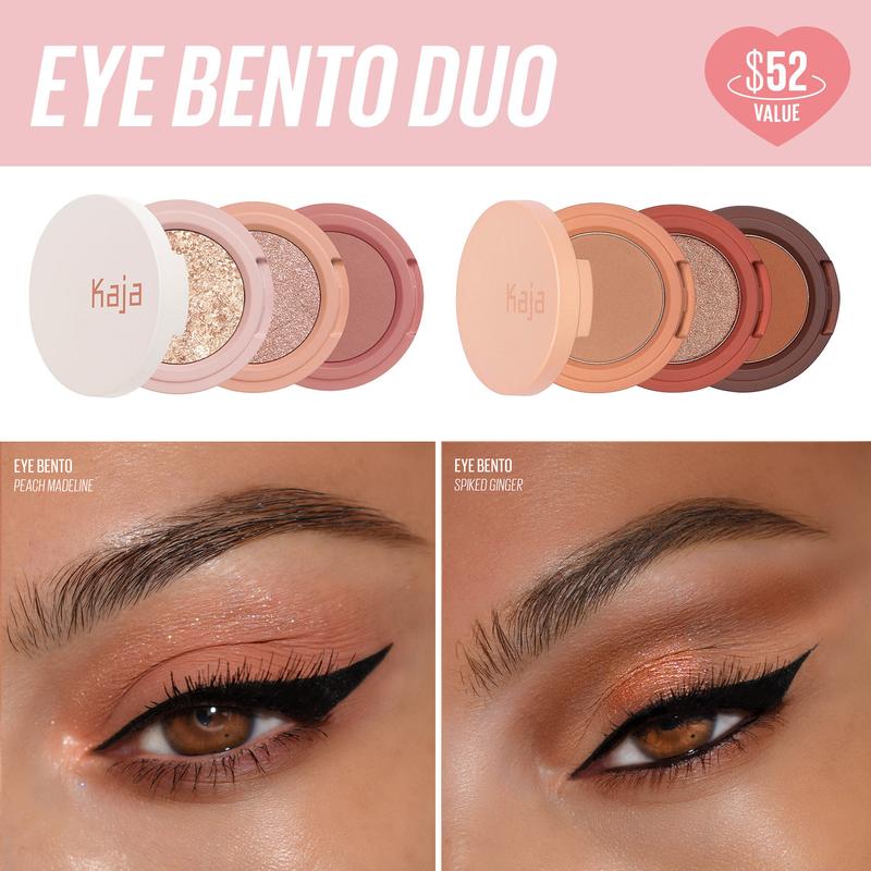 KAJA - Eye Bento Duo | Stacked Eyeshadow Trio Bundle Makeup Cosmetic Makeup Cosmetic