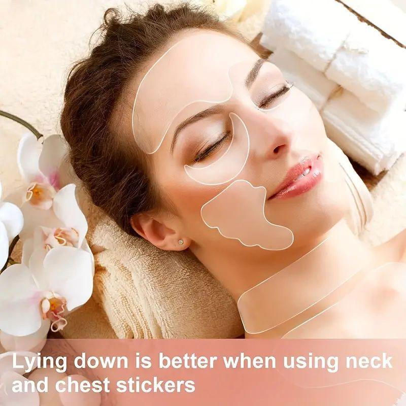 Reusable Silicone Face Lifting Sticker, 11pcs set Silicone Skincare Eye Firming Patch, Beauty & Personal Care Facial Skin Care Tool