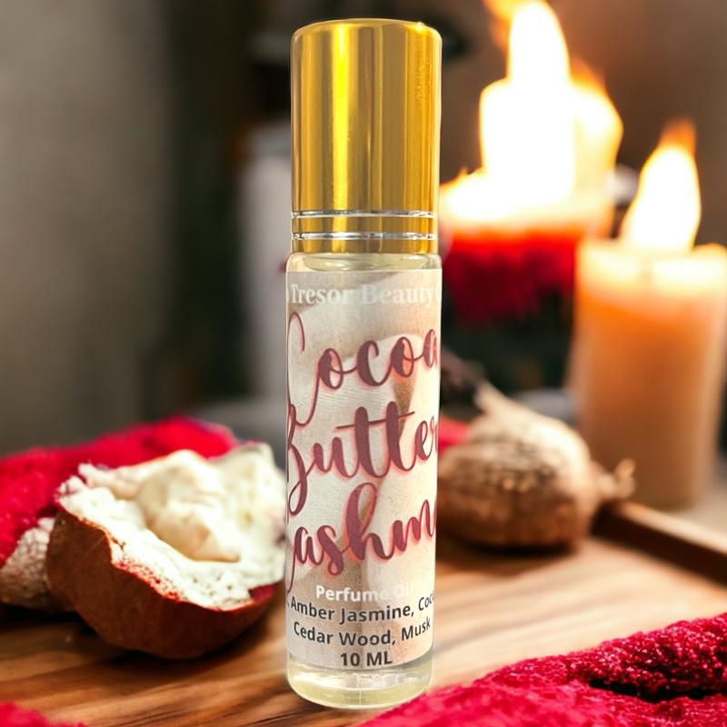 Cocoa butter cashmere body oil roll-on, natural, cruelty free, vegan friendly Women Woody Unisex Scent, Scented, Floral, Vanilla, Jasmine, sandalwood sandalwood perfume