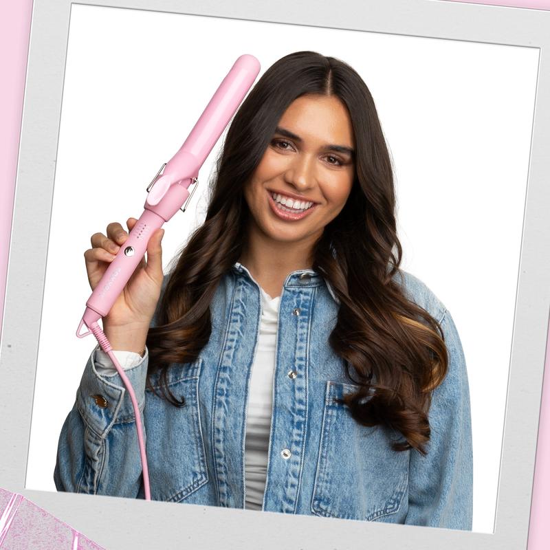 Party Pink 1.25” Spring Curler - For Smooth & Frizz-Free Hair