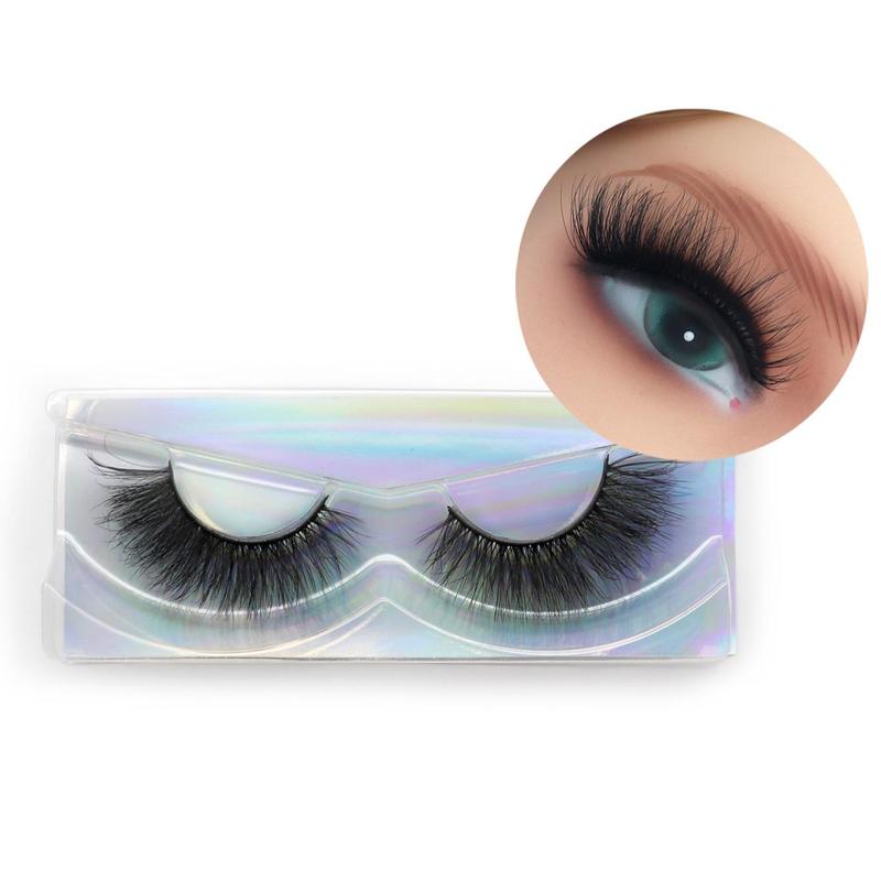 1 Pair Natural Thick False Eyelashes, Fluffy Curly Faux Lashes, Professional Makeup Tool For Women