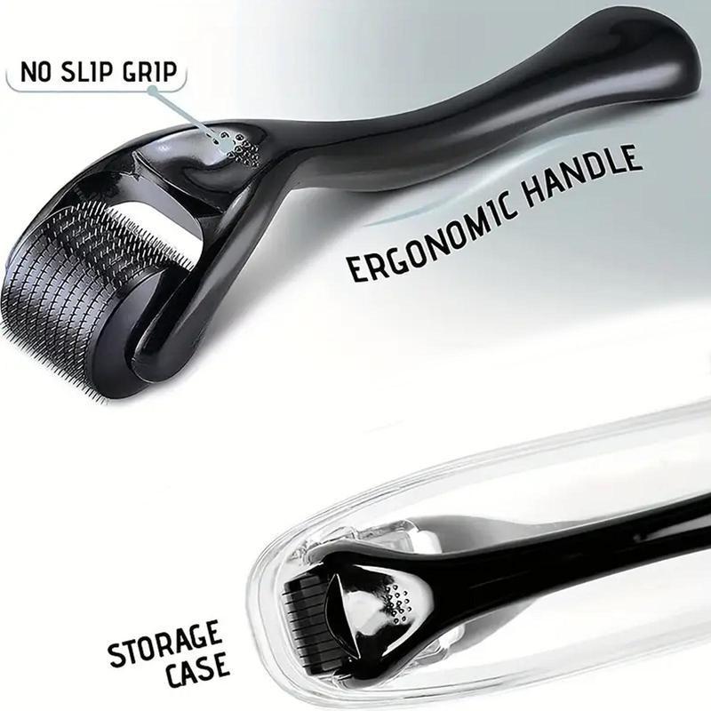 Handheld Beard Roller (1 Piece), Micro Needle Rolling Tools for Face, Beard, Body and Scalp, Men and Women's Skin Care Tool