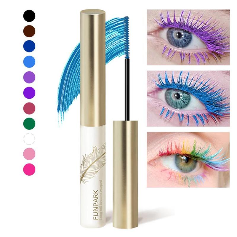 Colorful Mascara, 1 Count Long Lasting Waterproof Thick Curling Eyelash Extensions Mascara, Eye Makeup Product for Women & Girls