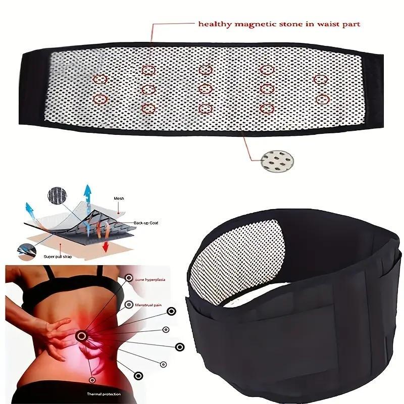 Adjustable Self Heating Massage Belt, Waist & Hip Heat Massage Function Belt, Body Care Tool, Ideal Gift for Winter, Body Care Product for Women and Men, Christmas Gift