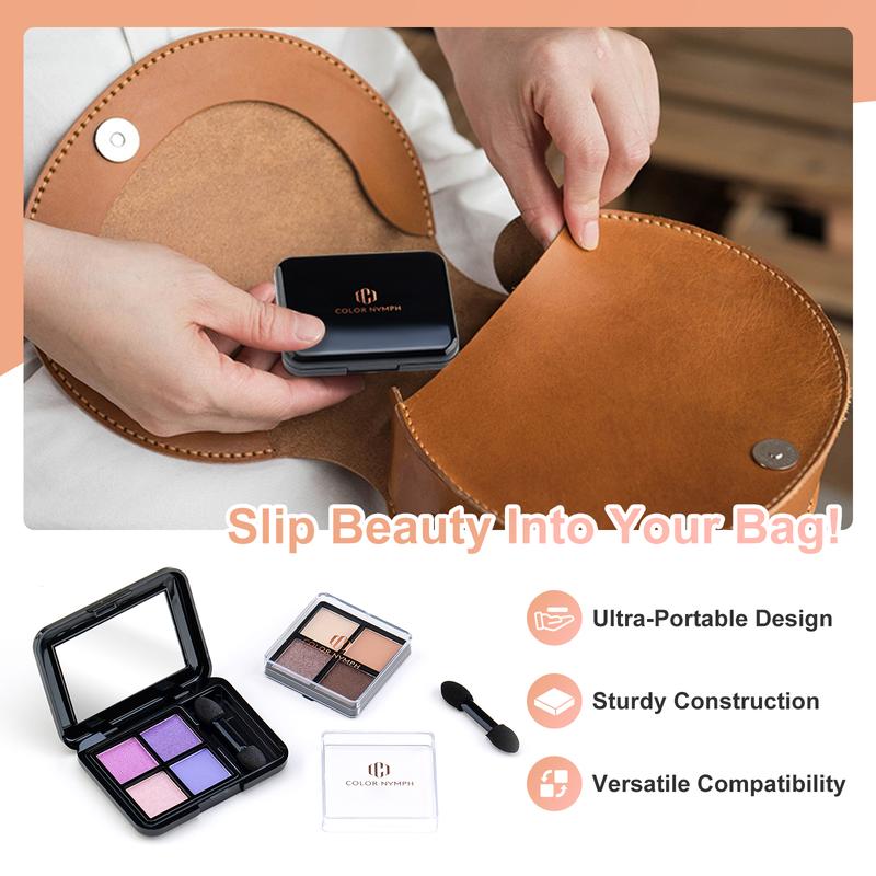 Color Nymph Beginner Makeup Kit for Girls - Perfect Gift Set for Teens with Train Case, Eyeshadow Palette, Blush, Bronzer, Highlighter, Lipstick, Brushes, and Mirror - Complete Starter Makeup Collection