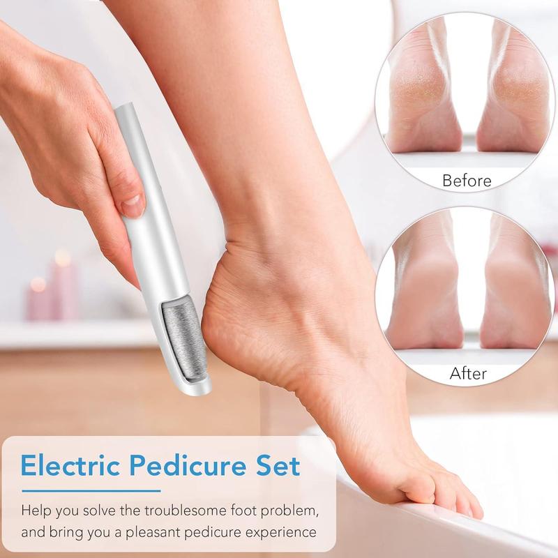 LINKEVAP Summer Electric Foot File, Gentle Adjustable Rotatable Electric  Foot Dead Skin Remover, Callus Remover Tool for Home & Nail Salon Pedicure Care Tool Halloween Gift