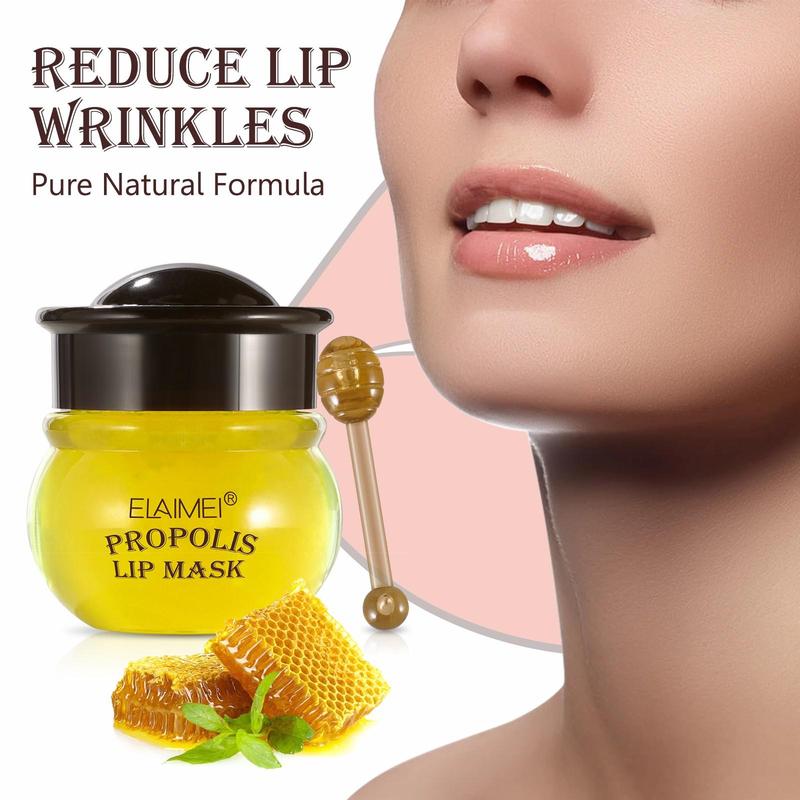 Sugar Lip Scrub & Honey Lip Mask & Peach Lip Mask, 3 Counts set Moisturizing Lip Care Set, Lip Exfoliating Scrub, Lip Care Product for Women & Girls