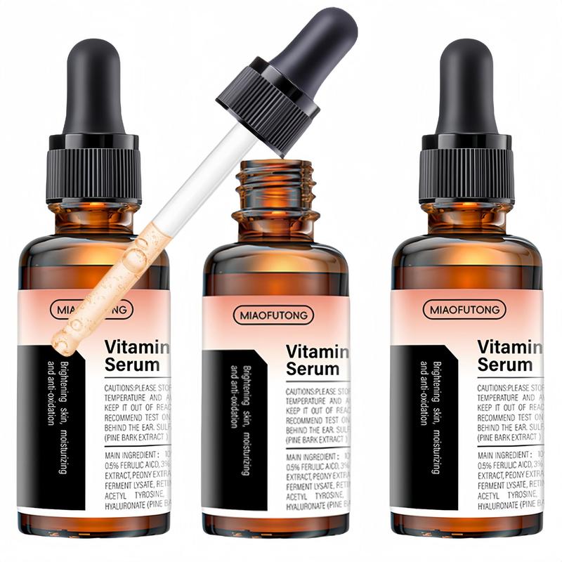 Vitamin C Facial Serum, 3 Counts Moisturizing Skin Care Serum, Hydrating Nourishing Skin Care Product for Women & Men