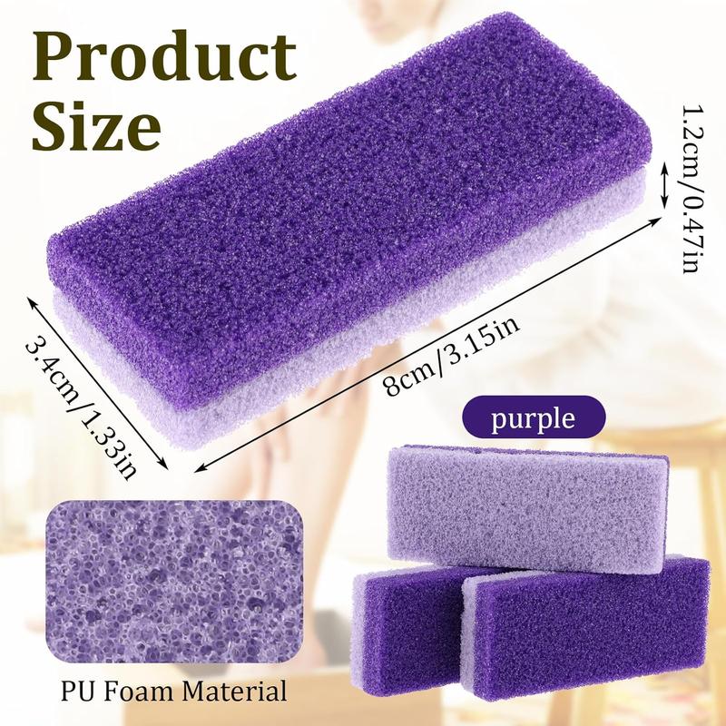 6Pcs Pumice Stone for Feet Callus Remover Gentle and Effective Foot Scrubber Heel Scraper Removes Dead Skin Exfoliating Pedicure Tool for Silky Feet