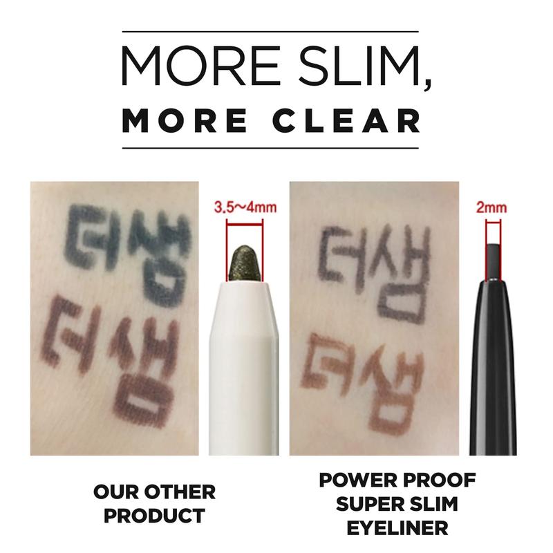 [THE SAEM] Eco Soul Powerproof Super Slim Eyeliner - Smudge Proof Gel Eye liner