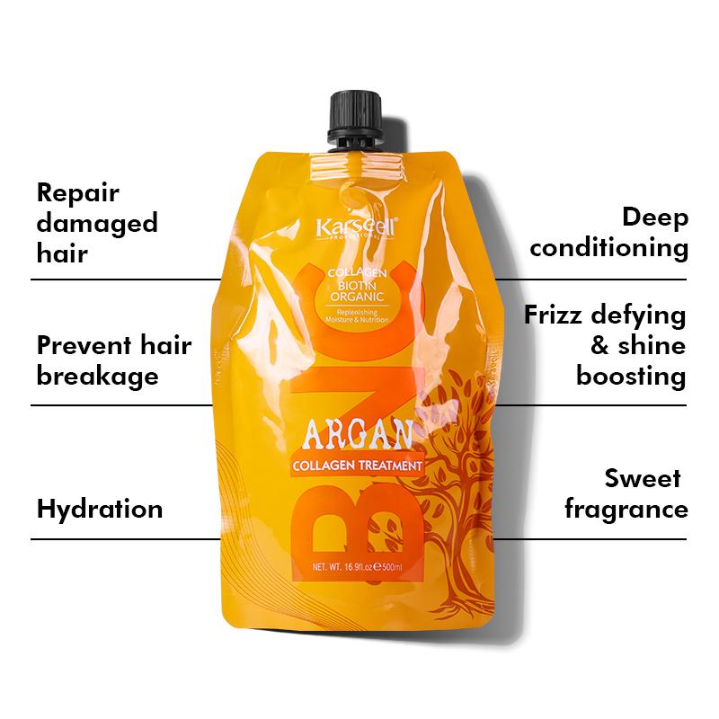 Karseell BNC Collagen Conditioner 16.9 oz 500 ml Deep Repair Conditioner Argan Oil Keratin Conditioner Suitable for all hair types Haircare Shampoo