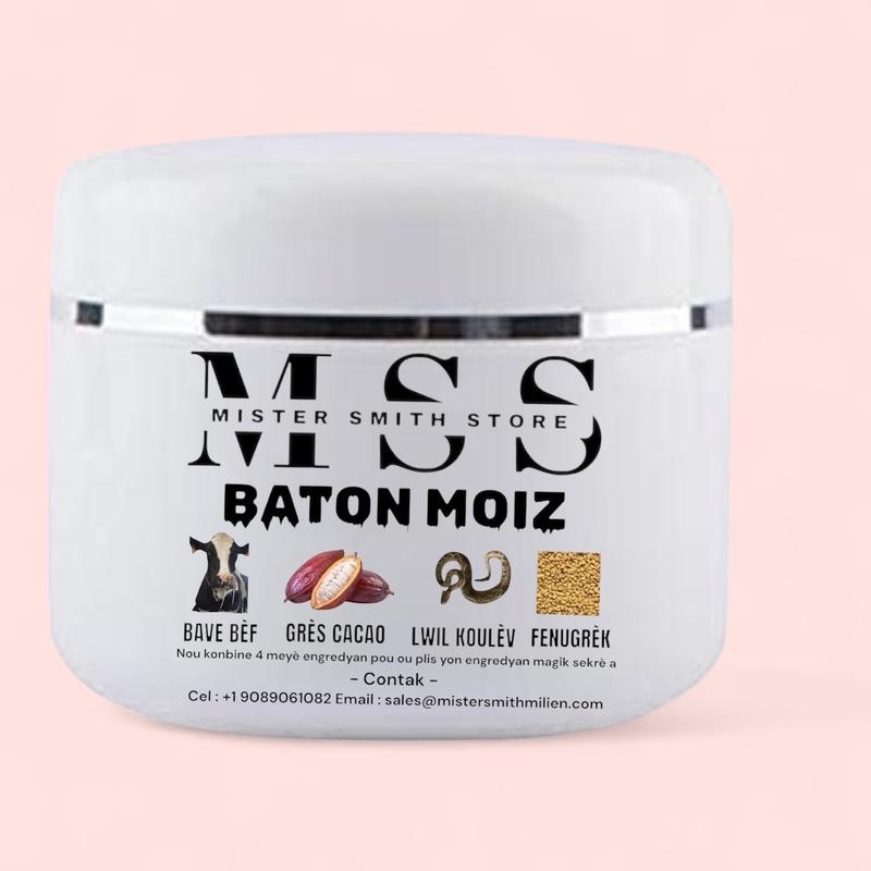 Baton Moiz Butter combine with Gres Cacao butter , Bave BÈF, Lwil Koulev And Fenugreek