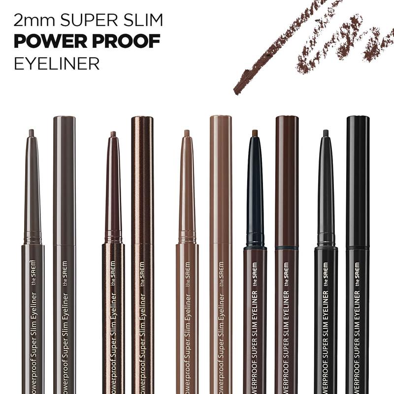 [THE SAEM] Eco Soul Powerproof Super Slim Eyeliner - Smudge Proof Gel Eye liner