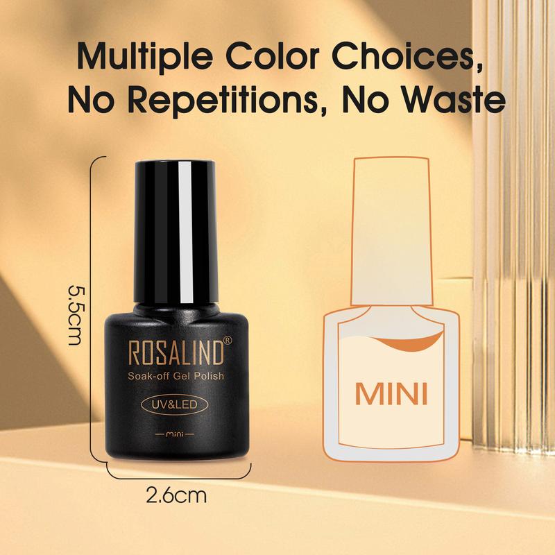 ROSALIND Gel Nail Polish Kit with U V Light, 20Colors Gel Polish Nail Kit Base and Matte Glossy Glitter Top Coat Manicure Tools Nail Gel Starter Kit