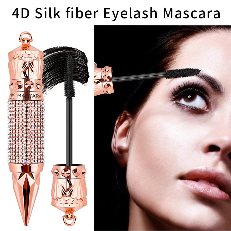 Waterproof Queen's Scepter Diamond Mascara for Lengthening, Volumizing, and Curling - Black Makeup eyebrowgel Cosmetic